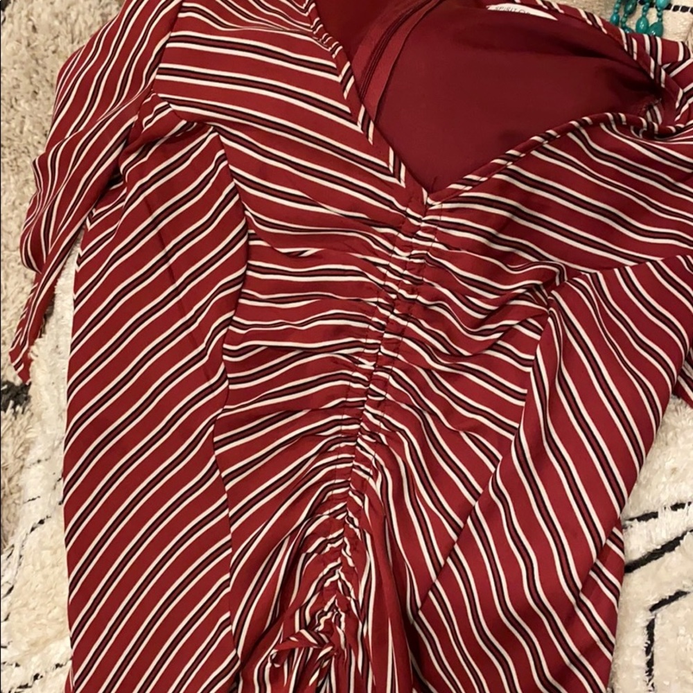 • Spirit of Grace • Bohemian Ruched Stripe Maxi • - Picture 4 of 6
